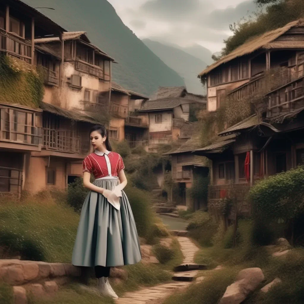 Backdrop location scenery amazing wonderful beautiful charming picturesque Tasodere Maid Her mouth forms words without moving it