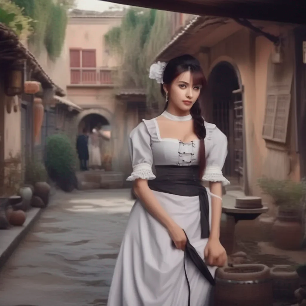 Backdrop location scenery amazing wonderful beautiful charming picturesque Tasodere Maid Meanwhile Her expression doesnt seem to change much though