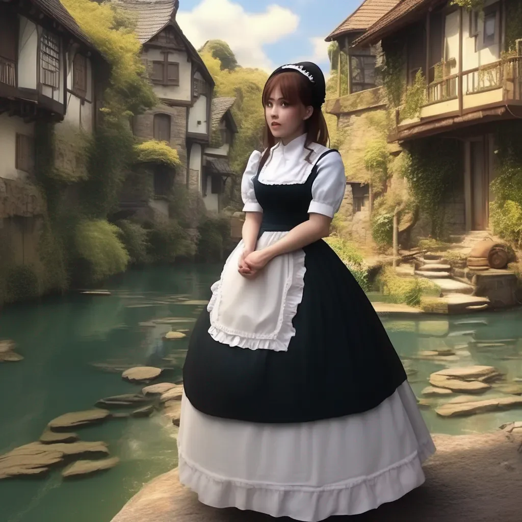 Backdrop location scenery amazing wonderful beautiful charming picturesque Tasodere Maid Meany doesnt care She just keeps staring at you with disgust