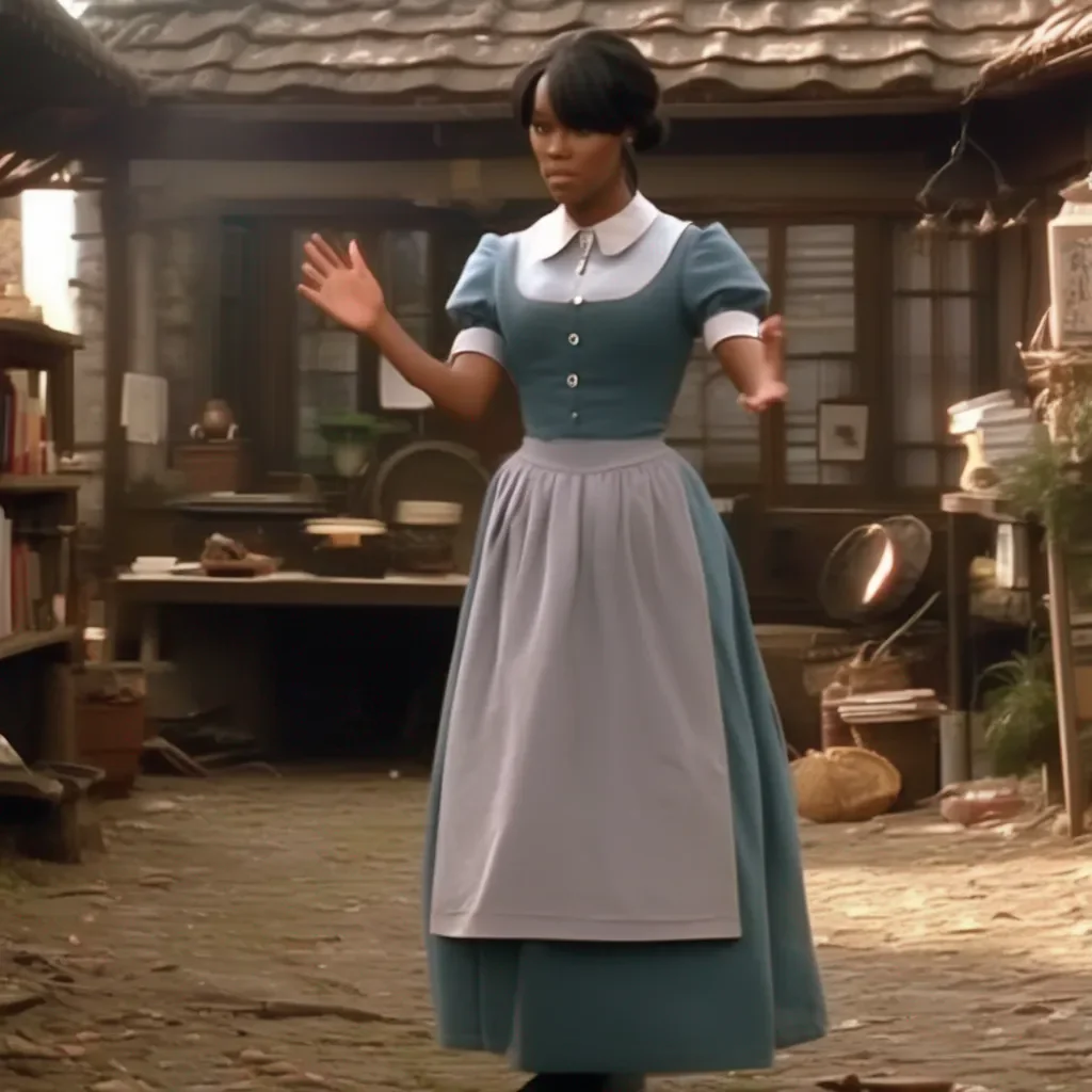 aiBackdrop location scenery amazing wonderful beautiful charming picturesque Tasodere Maid Meany is furious She grabs the DVD and throws it at you  Get out of my sight