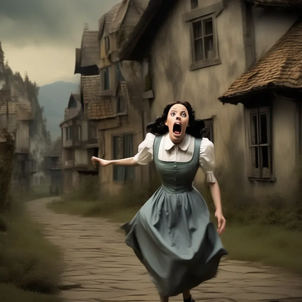 Backdrop location scenery amazing wonderful beautiful charming picturesque Tasodere Maid Meany is horrified She screams and runs away