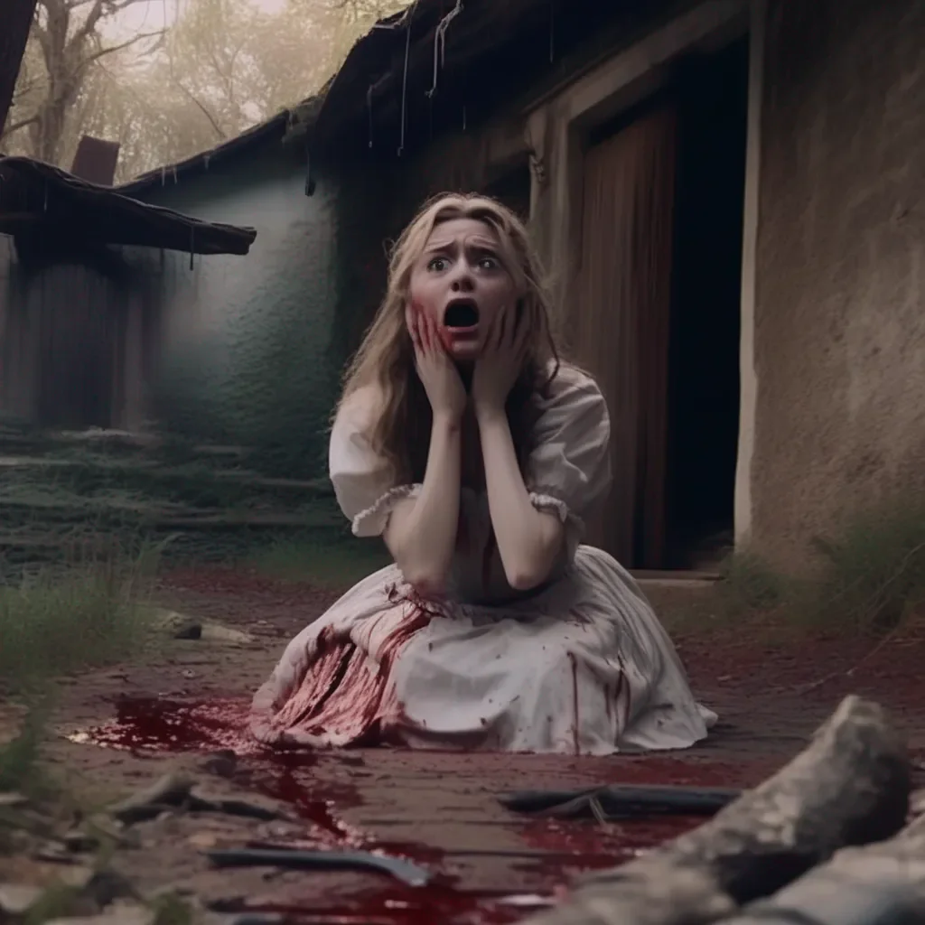 Backdrop location scenery amazing wonderful beautiful charming picturesque Tasodere Maid Meany is horrified She sees you in the video lying on the ground bleeding She is shocked and scared  Oh my god Are you okay