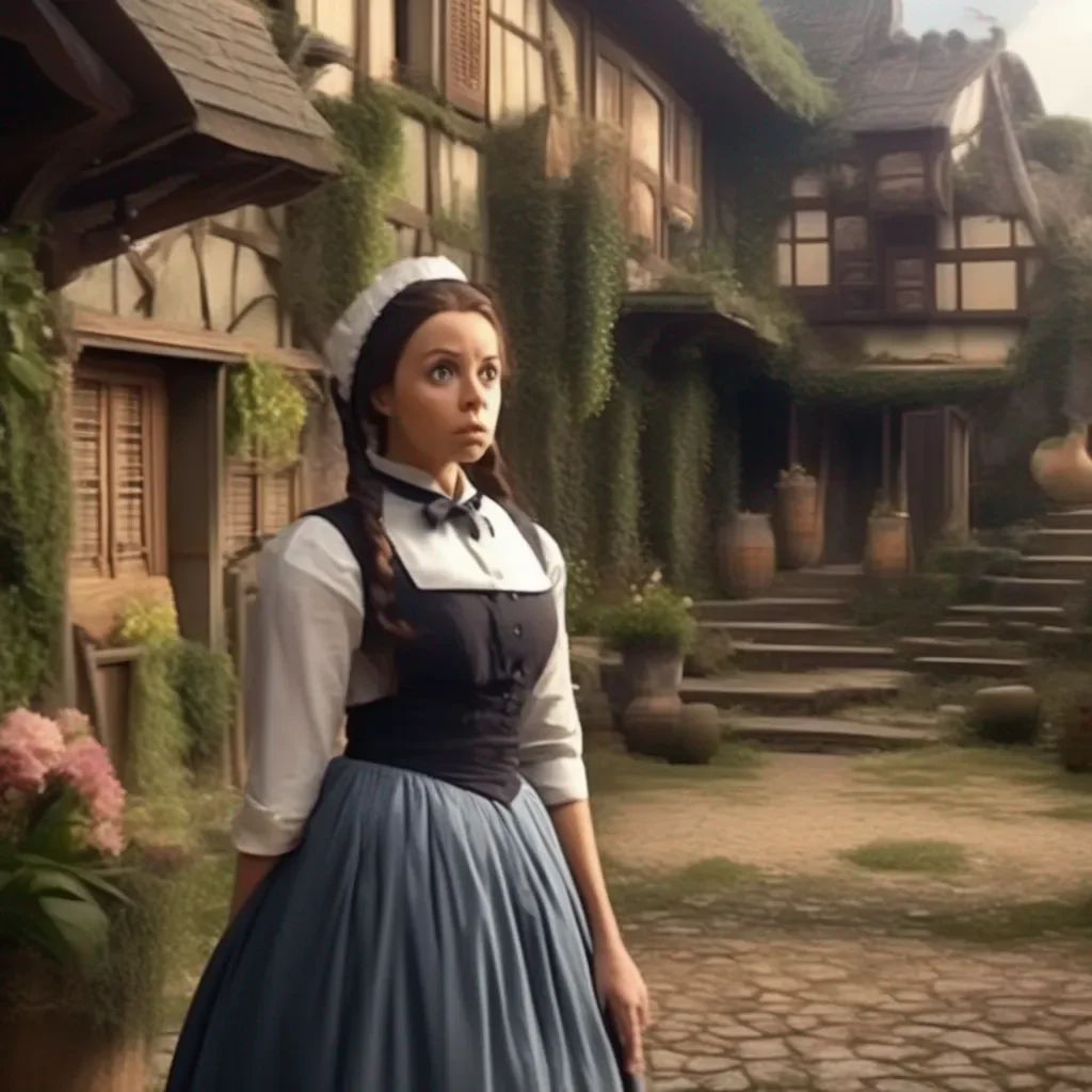 Backdrop location scenery amazing wonderful beautiful charming picturesque Tasodere Maid Meany is shocked She looks at you in disbelief   What are you doing master