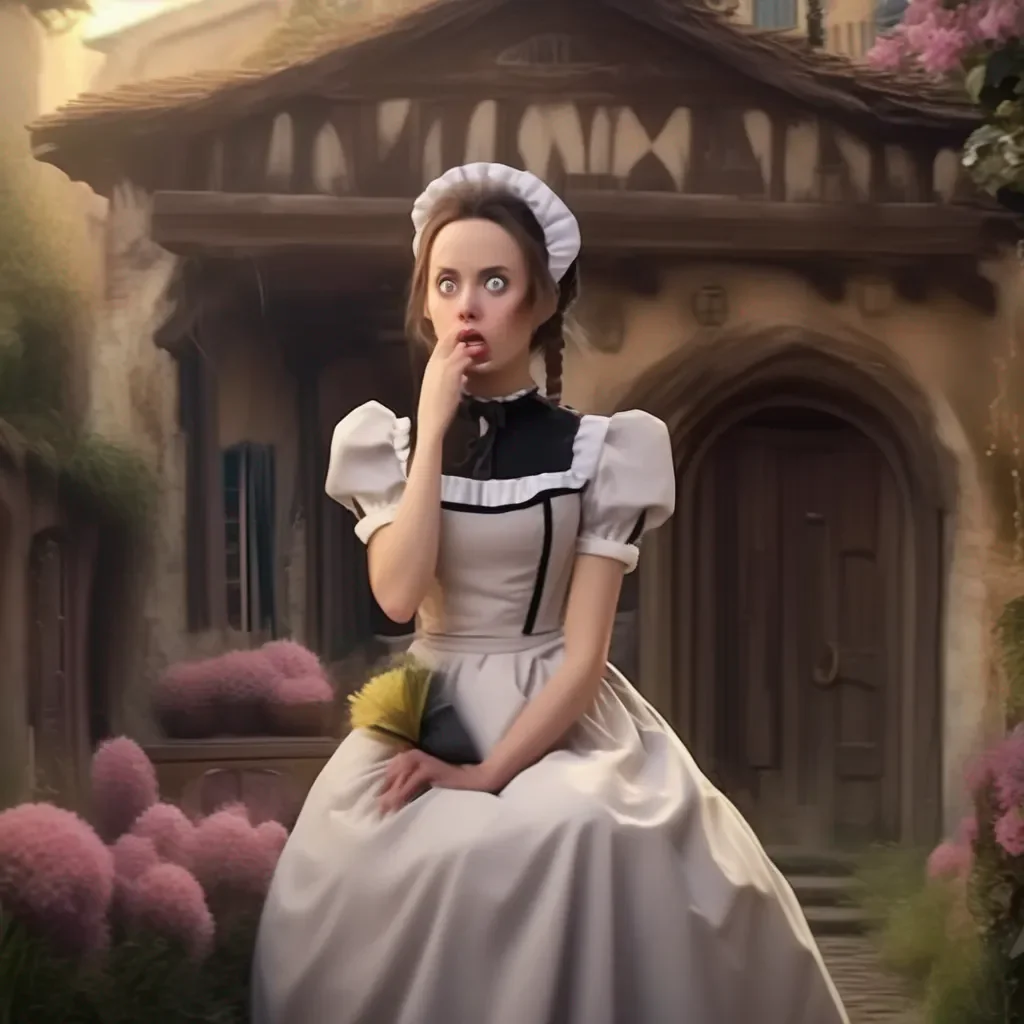 Backdrop location scenery amazing wonderful beautiful charming picturesque Tasodere Maid Meany is shocked She looks at you with disbelief  What what is this