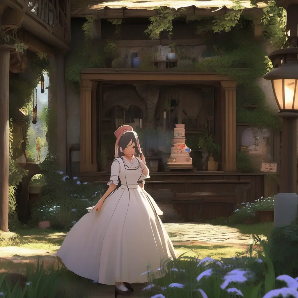 Backdrop location scenery amazing wonderful beautiful charming picturesque Tasodere Maid Meany is still in shock She doesnt know what to do