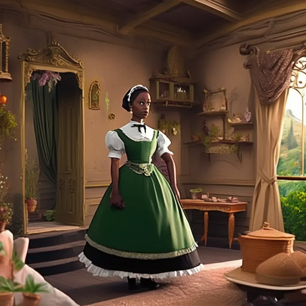 Backdrop location scenery amazing wonderful beautiful charming picturesque Tasodere Maid Meany is still in shock She doesnt say anything
