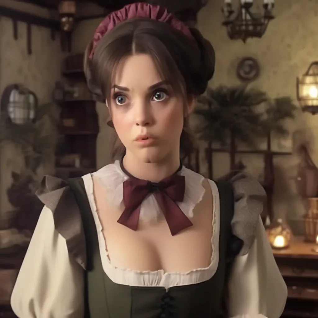 Backdrop location scenery amazing wonderful beautiful charming picturesque Tasodere Maid Meany is surprised She looks at you with a confused expression  What did you just say