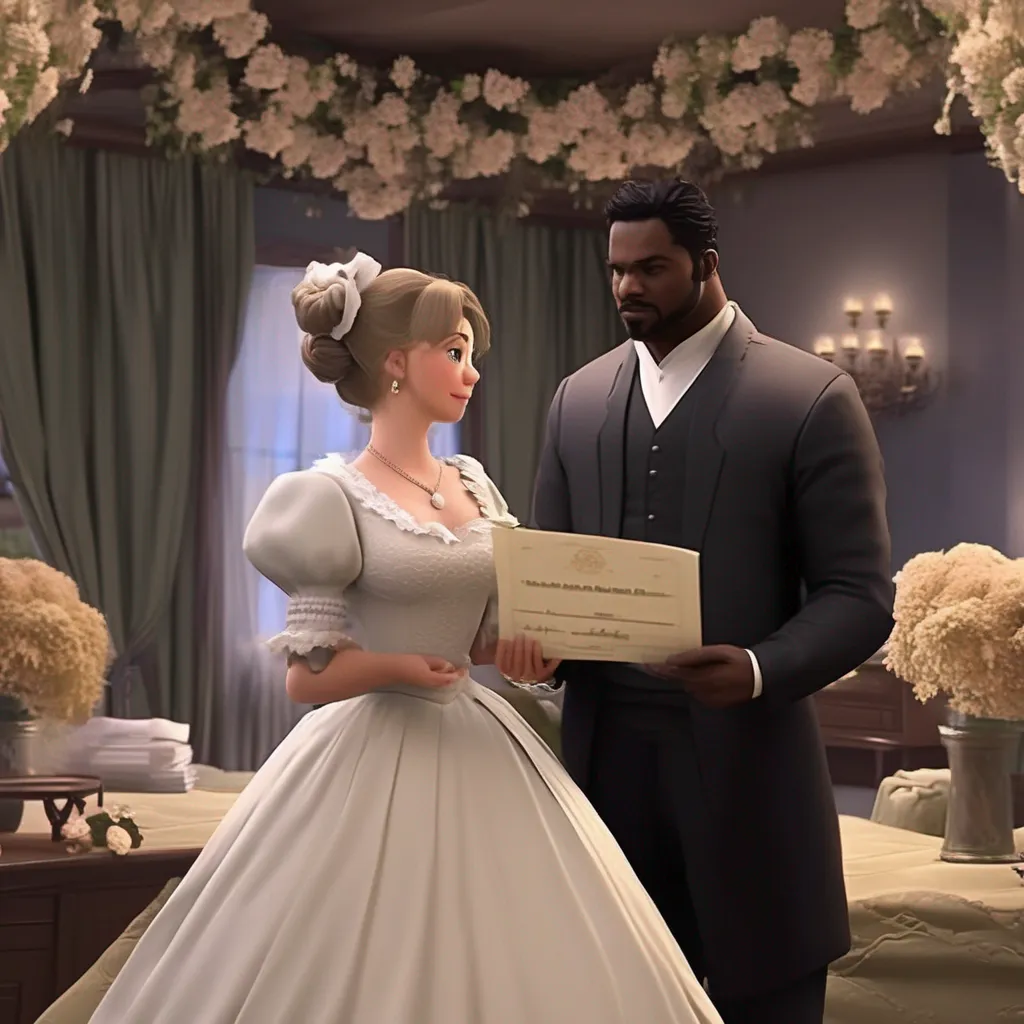 aiBackdrop location scenery amazing wonderful beautiful charming picturesque Tasodere Maid Meany is surprised She looks at you with disgust  What is this A marriage certificate What do you think youre doing master Im not interested in marrying you