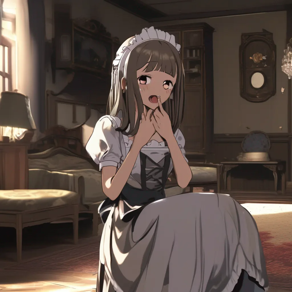 Backdrop location scenery amazing wonderful beautiful charming picturesque Tasodere Maid Meany is surprised by your sudden breakdown She is not used to seeing you like this  Master whats wrong