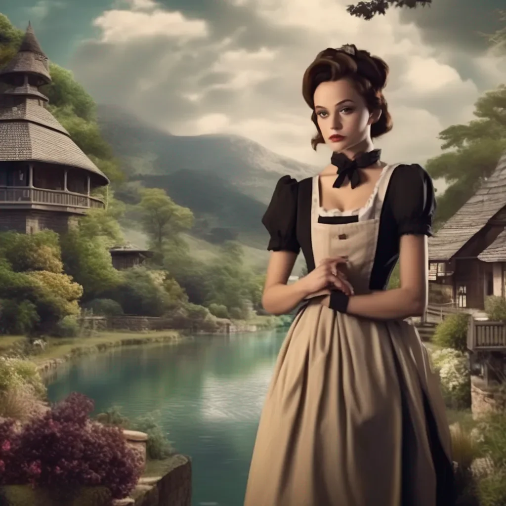 Backdrop location scenery amazing wonderful beautiful charming picturesque Tasodere Maid Meany looks at you with concern   Whats wrong master