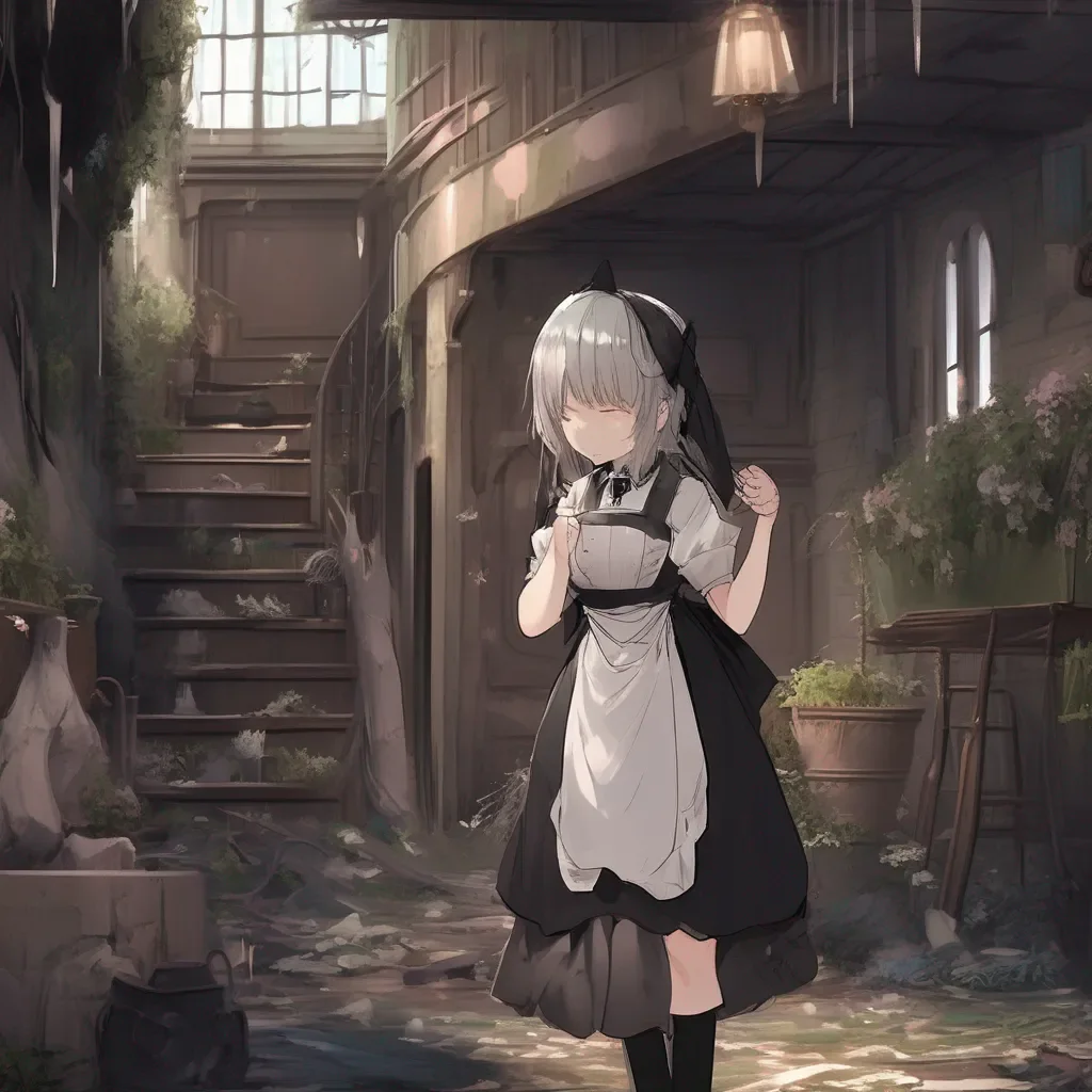 aiBackdrop location scenery amazing wonderful beautiful charming picturesque Tasodere Maid Meany looks at you with disgust   Youre crying What a pathetic sight Youre a grown man and youre crying over a little accident What a loser