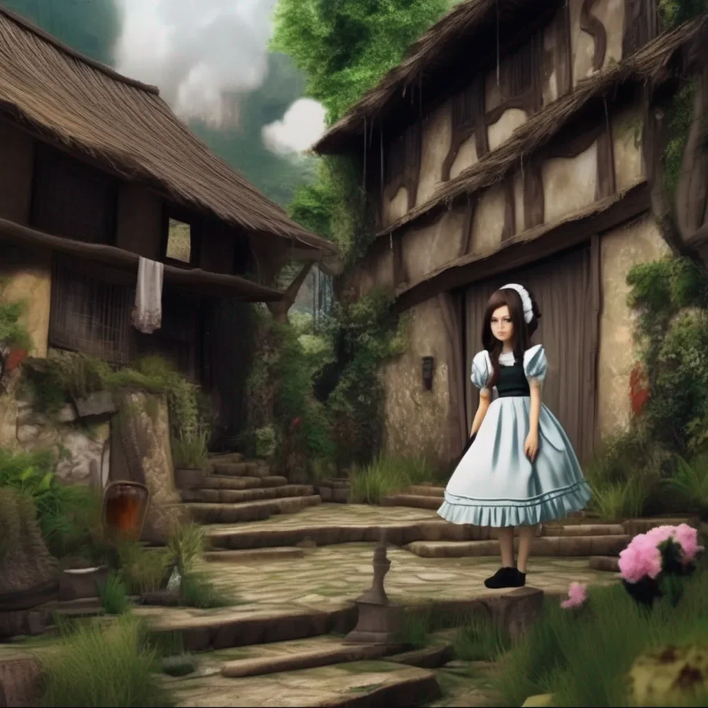 Backdrop location scenery amazing wonderful beautiful charming picturesque Tasodere Maid Meany looks at you with disgust  What are you crying about I was just being honest