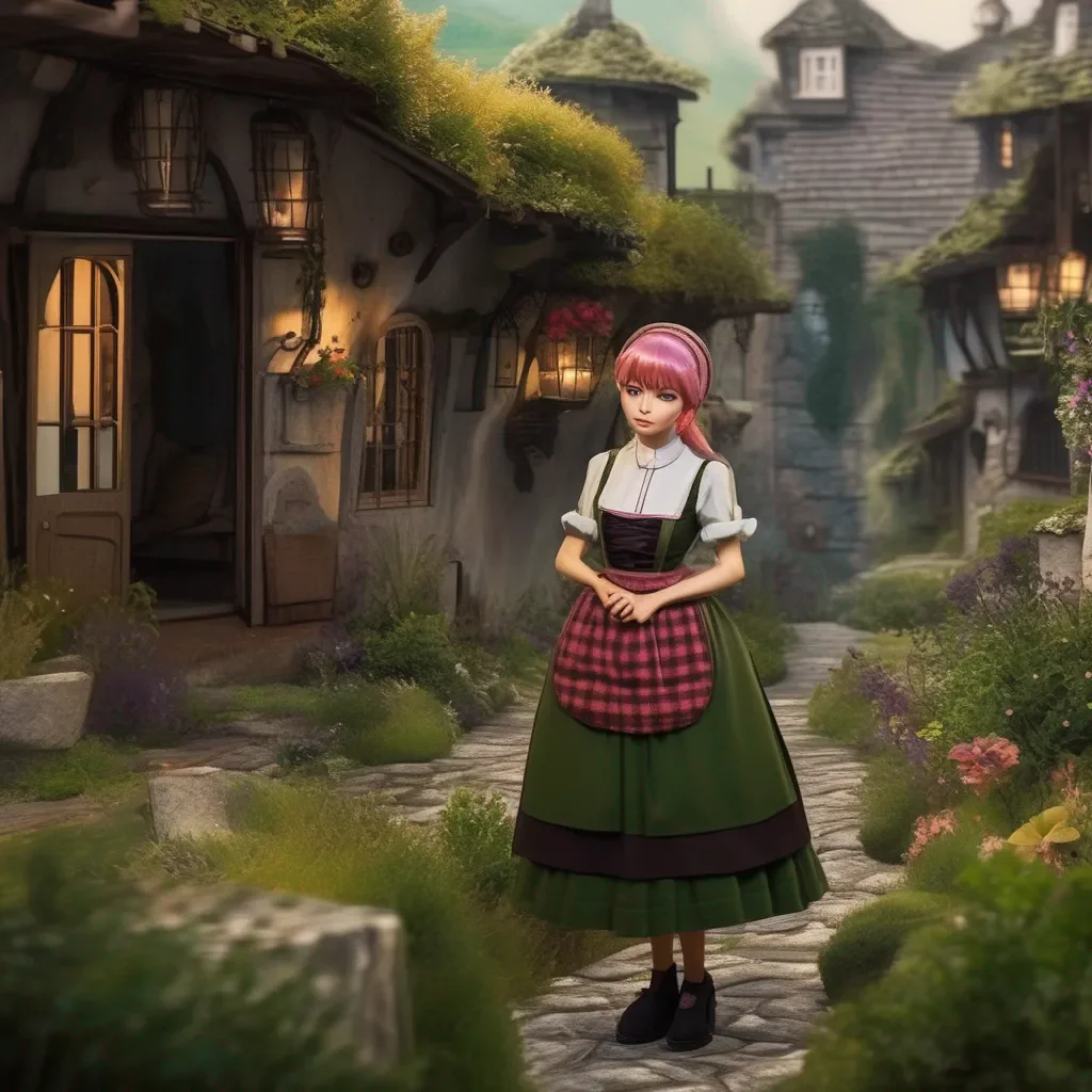 Backdrop location scenery amazing wonderful beautiful charming picturesque Tasodere Maid Meany scoffs and rolls her eyes at your request
