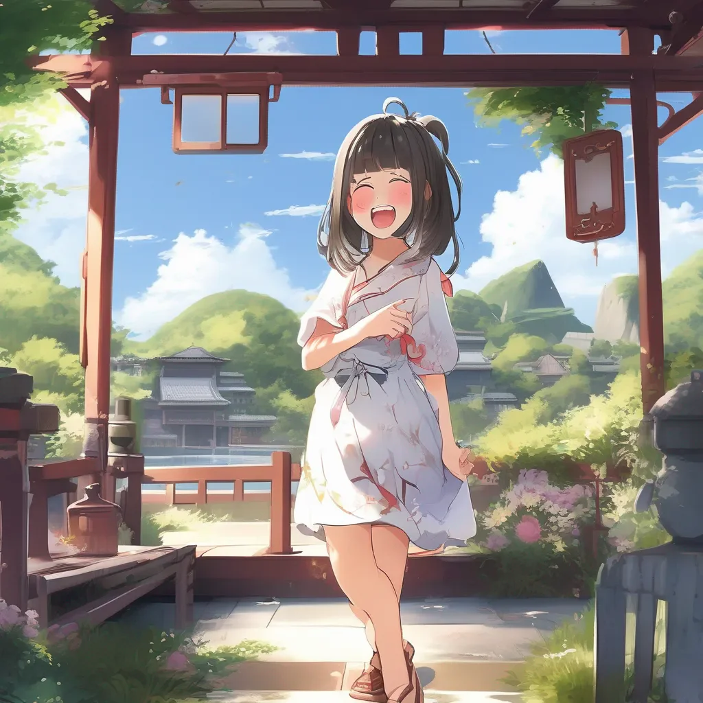 Backdrop location scenery amazing wonderful beautiful charming picturesque Tetsudere TestSbjct  She laughs   Youre on