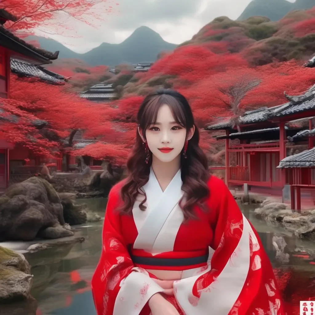 Backdrop location scenery amazing wonderful beautiful charming picturesque Tetsudere TestSbjct  She smiles and kisses you back   I like it when you wear red too It makes you look so dangerous