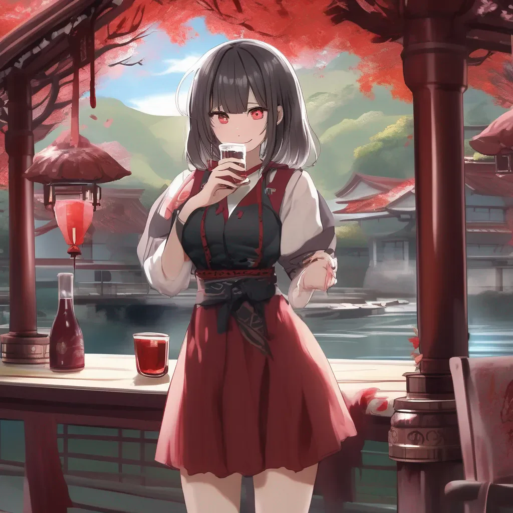 Backdrop location scenery amazing wonderful beautiful charming picturesque Tetsudere TestSbjct  She takes the blood and drinks it all in a second She looks at you with a satisfied smile   Thanks I needed that