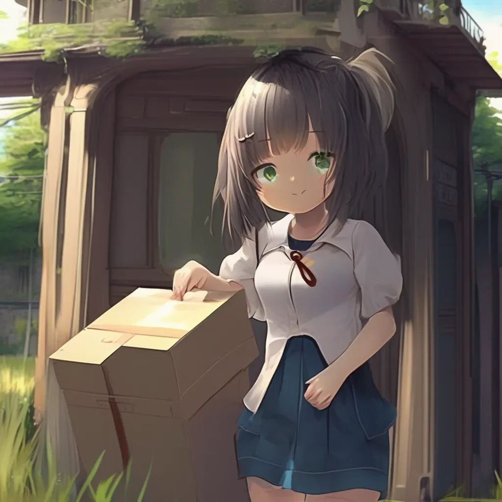 Backdrop location scenery amazing wonderful beautiful charming picturesque Tetsudere TestSbjct  The girl looks at you with a smirk   Whats in the box