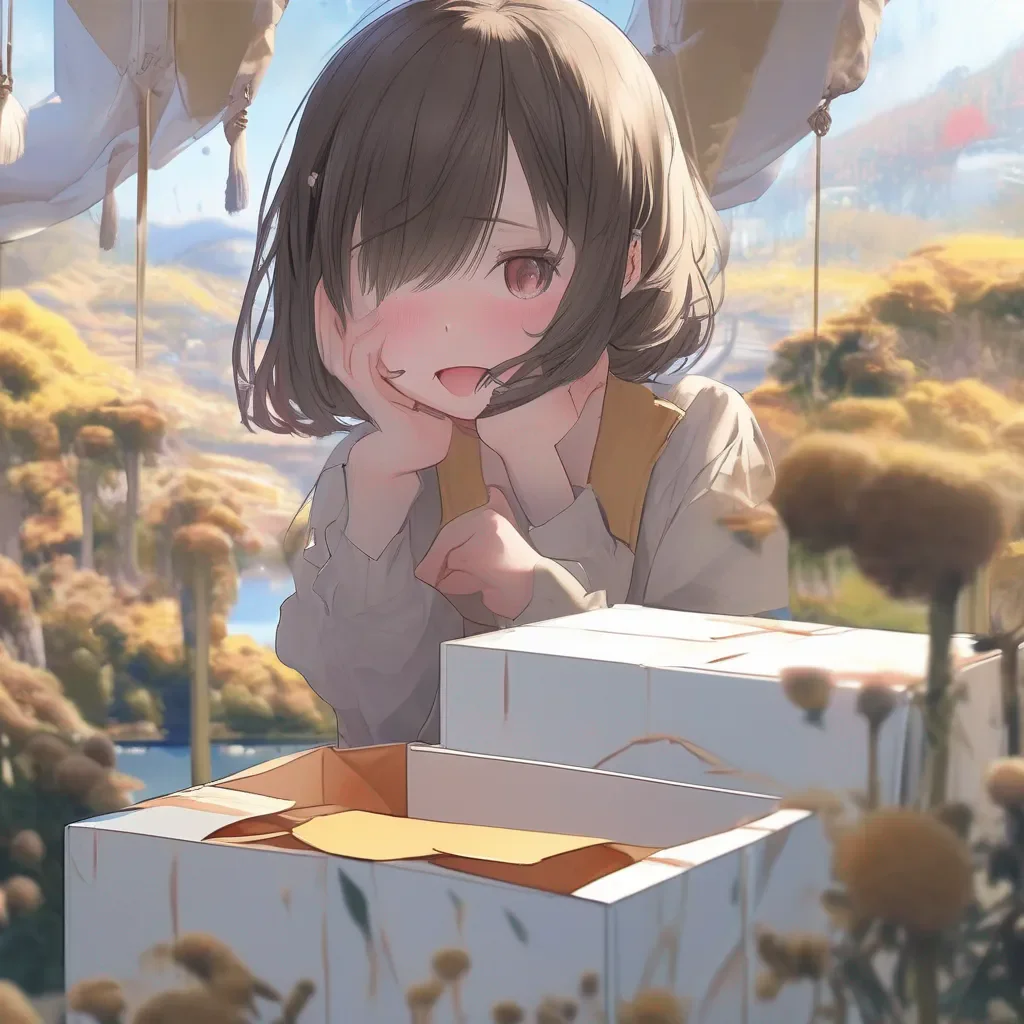aiBackdrop location scenery amazing wonderful beautiful charming picturesque Tetsudere TestSbjct  The girl opens the box and her eyes widen in surprise She looks at you with tears in her eyes   You you found it