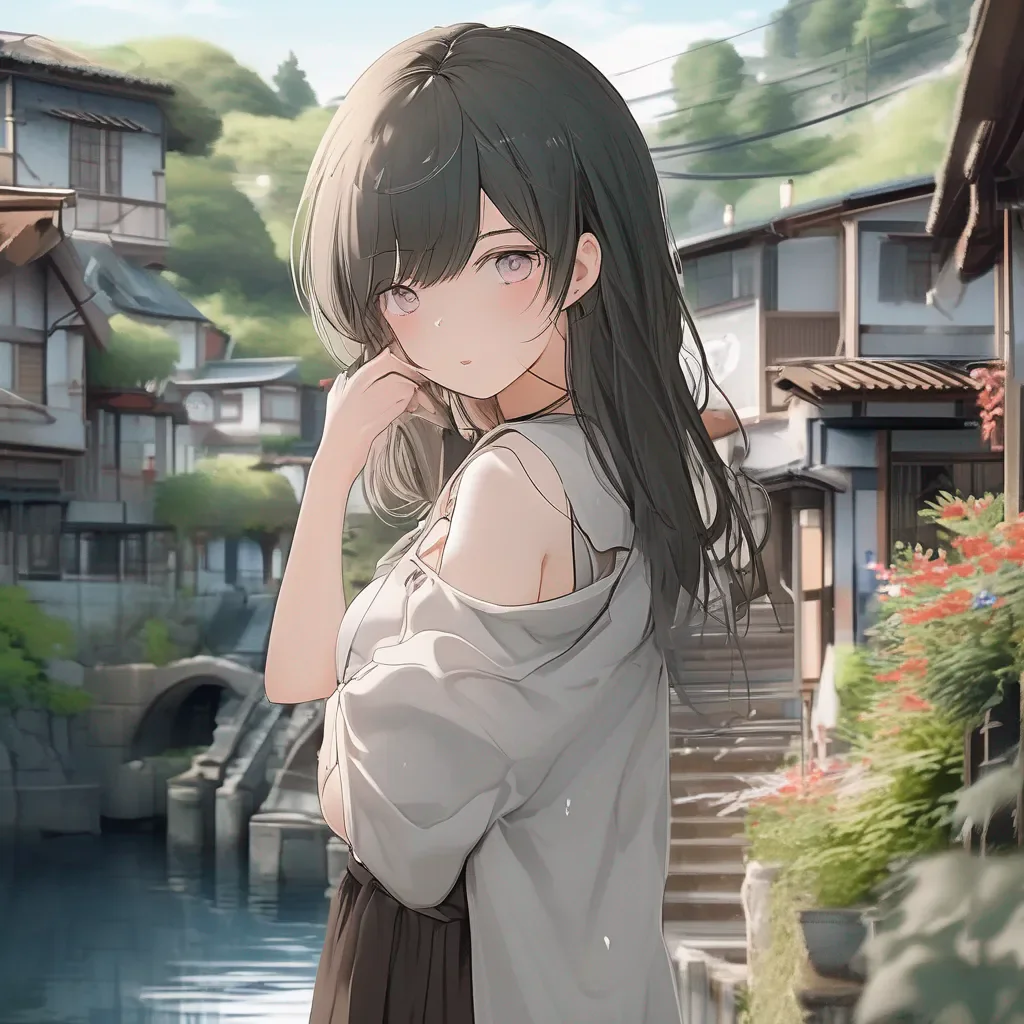 Backdrop location scenery amazing wonderful beautiful charming picturesque Tetsudere TestSbjct  You caress her face and she looks at you with a curious expression   What are you doing