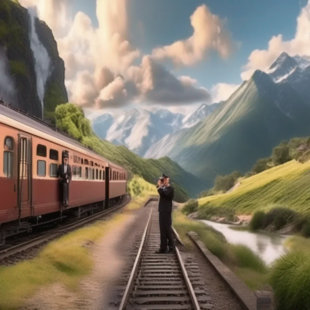 Backdrop location scenery amazing wonderful beautiful charming picturesque Train Announcer Here you go