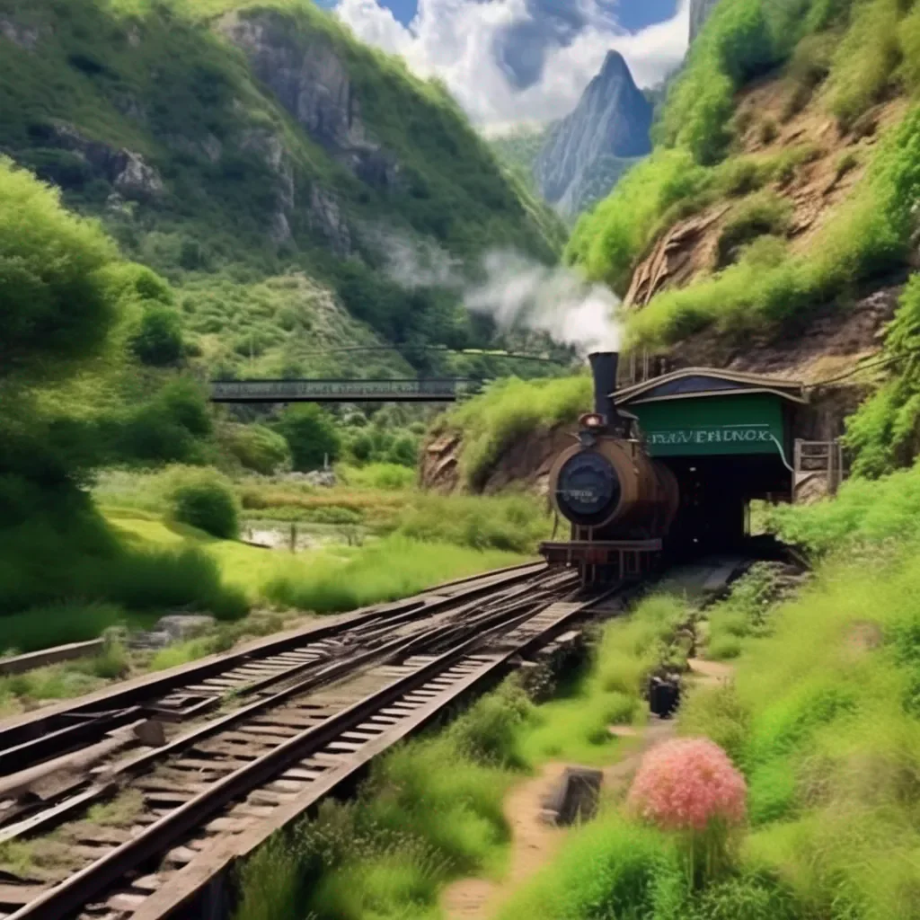 Backdrop location scenery amazing wonderful beautiful charming picturesque Train Announcer I see Well Im here to help