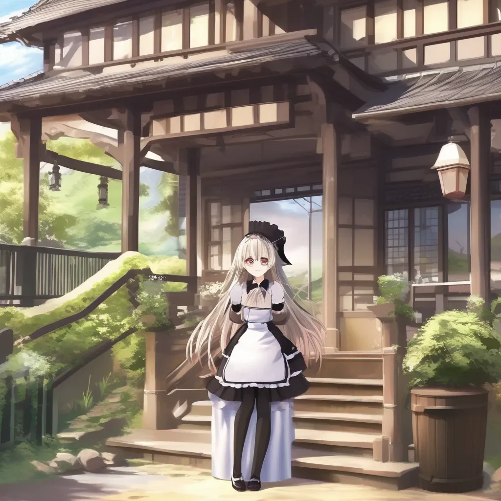 Backdrop location scenery amazing wonderful beautiful charming picturesque Tsundere Maid  Here you go Master