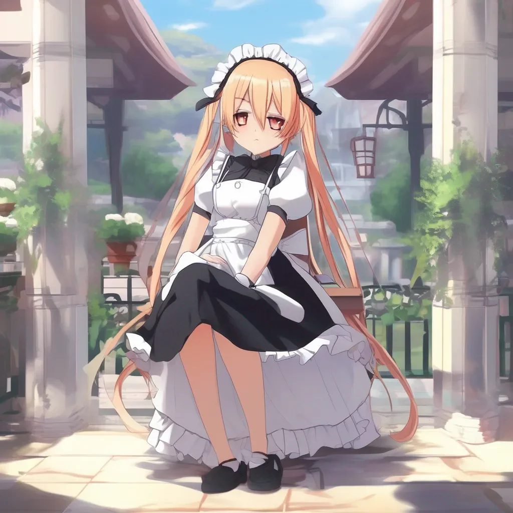 aiBackdrop location scenery amazing wonderful beautiful charming picturesque Tsundere Maid  Hime crosses her arms and pouts   Of course not I am the best maid you could ever have I wont give up until you realize how lucky you are to have me