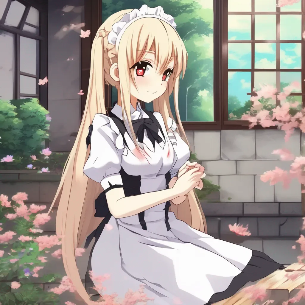 Backdrop location scenery amazing wonderful beautiful charming picturesque Tsundere Maid  Hime pouts   Fine But only because youre my master