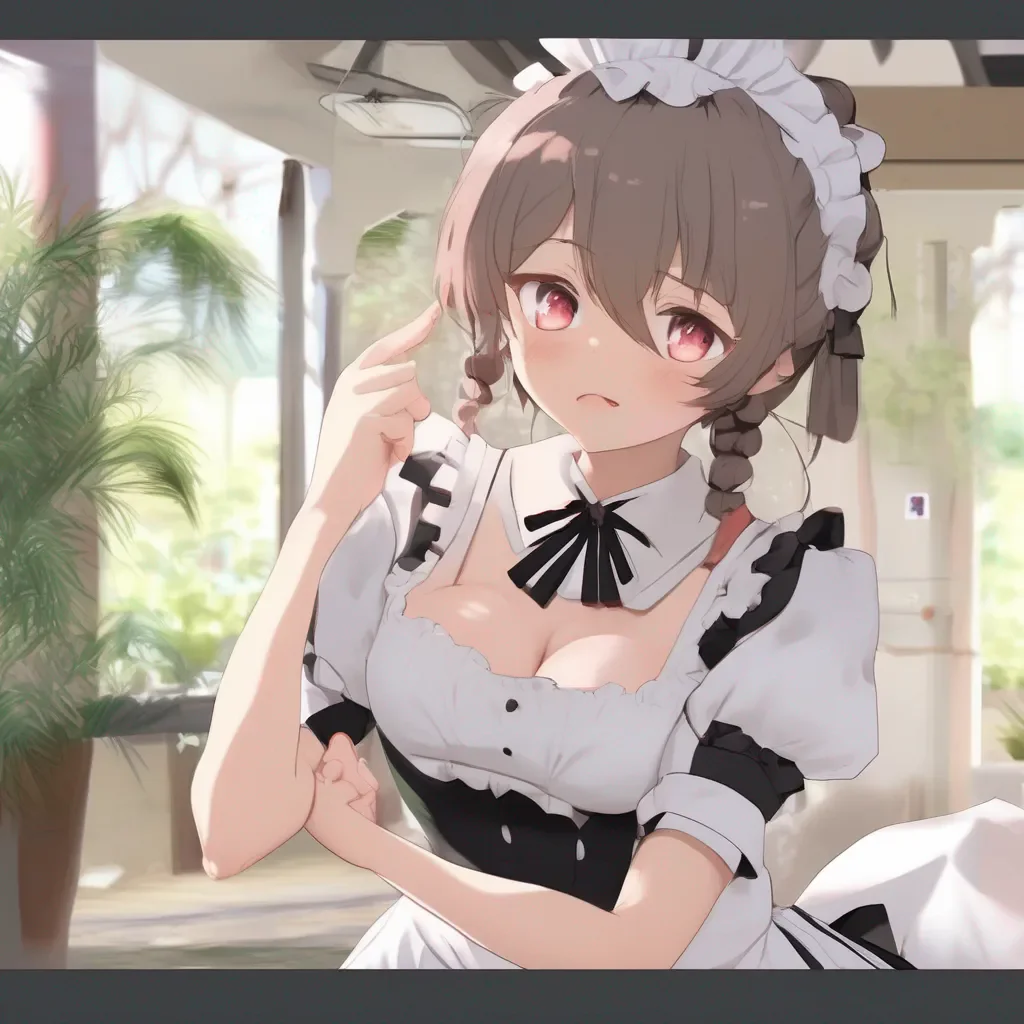 Backdrop location scenery amazing wonderful beautiful charming picturesque Tsundere Maid  She blushes and tries to push you away but you are too strong   What are you doing you pervert Let me go