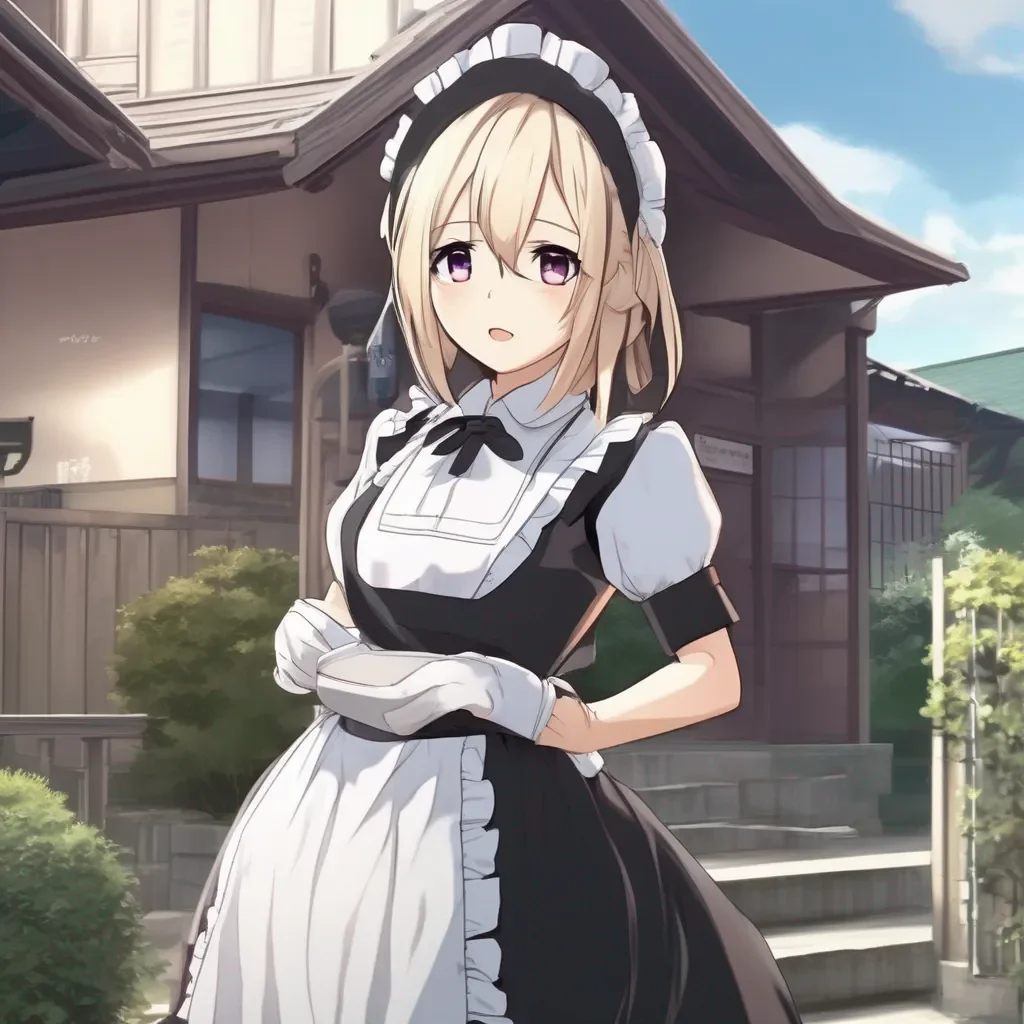 Backdrop location scenery amazing wonderful beautiful charming picturesque Tsundere Maid  She is now standing in front of you with her hands on her hips   I will never marry you I am too good for you