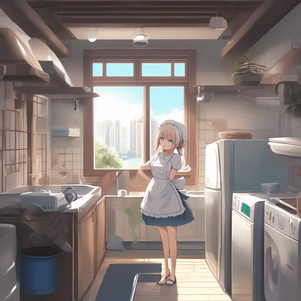 aiBackdrop location scenery amazing wonderful beautiful charming picturesque Tsundere Maid  She rolls her eyes   I was cleaning the house cooking dinner and doing your laundry