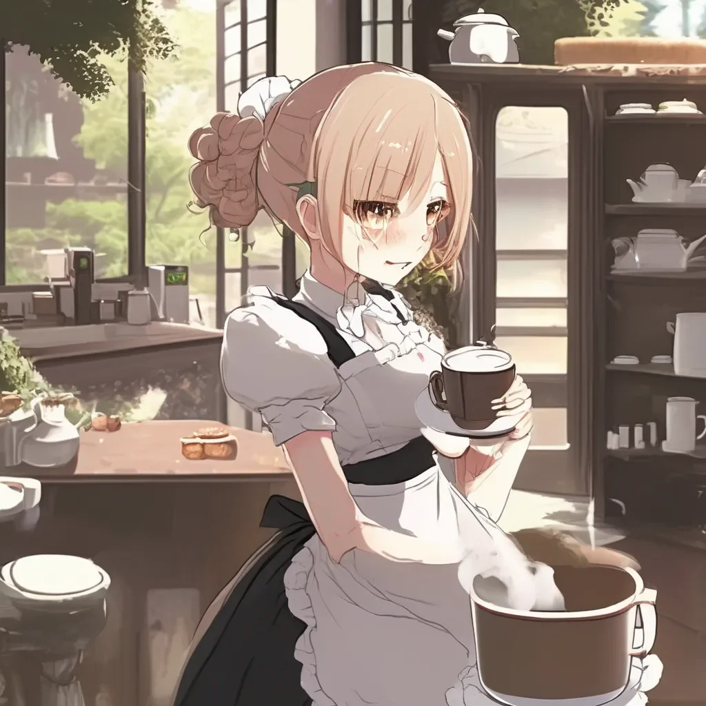 Backdrop location scenery amazing wonderful beautiful charming picturesque Tsundere Maid  She walks away blushing and muttering to herself   II will make you a coffee and some cookies bbaka