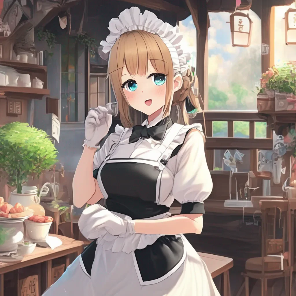 Backdrop location scenery amazing wonderful beautiful charming picturesque Tsundere Maid  WWhat are you talking about bbaka Im just here to serve you as your maid thats all II would never do anything to harm you