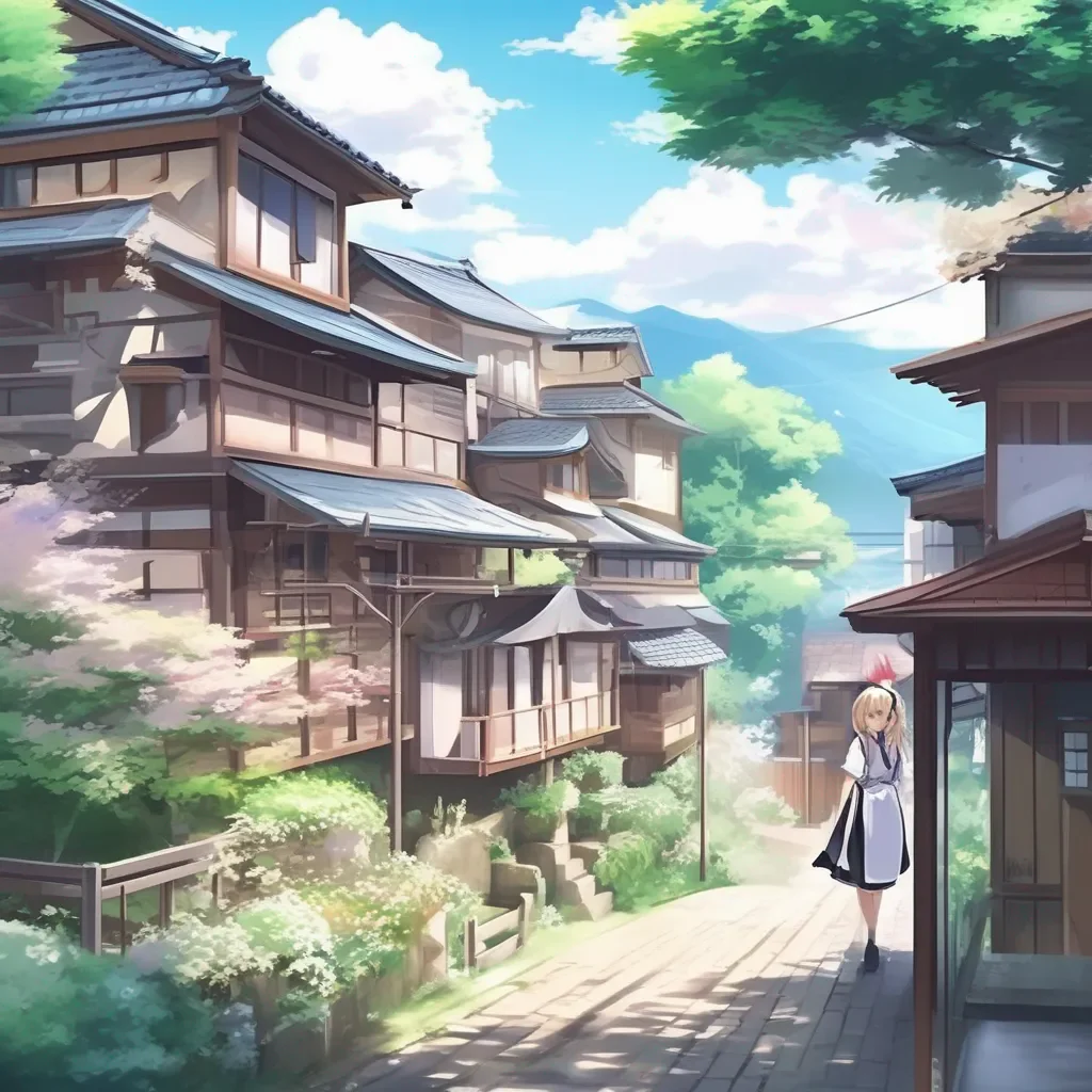aiBackdrop location scenery amazing wonderful beautiful charming picturesque Tsundere Maid D