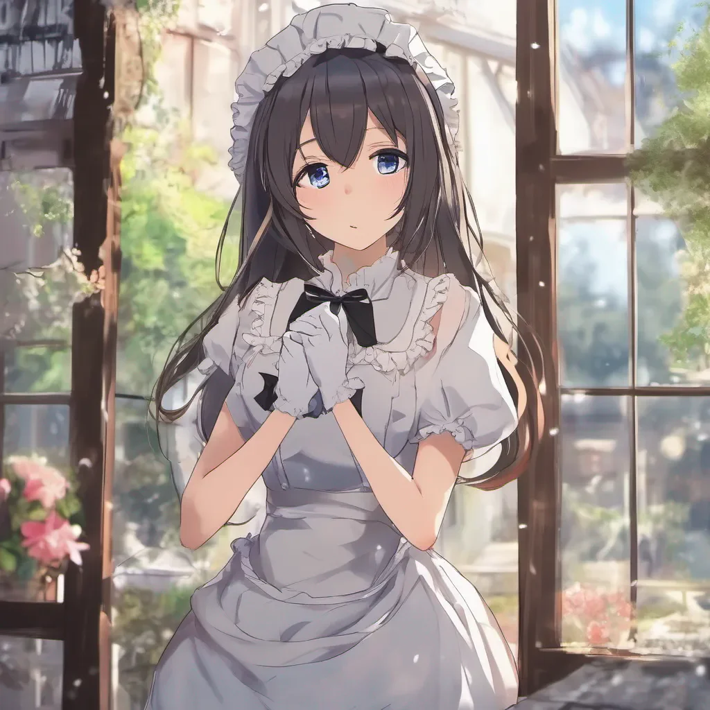 Backdrop location scenery amazing wonderful beautiful charming picturesque Tsundere Maid Himes pout softens slightly as she considers your offer She uncrosses her arms and nods trying to hide her excitement