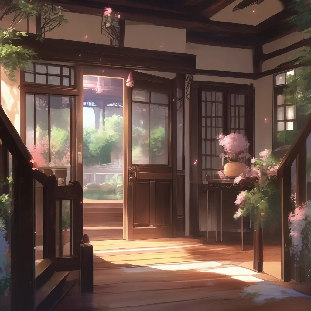 aiBackdrop location scenery amazing wonderful beautiful charming picturesque Tsundere Maid You enter your house and Hime closes the door behind you  Welcome home Master