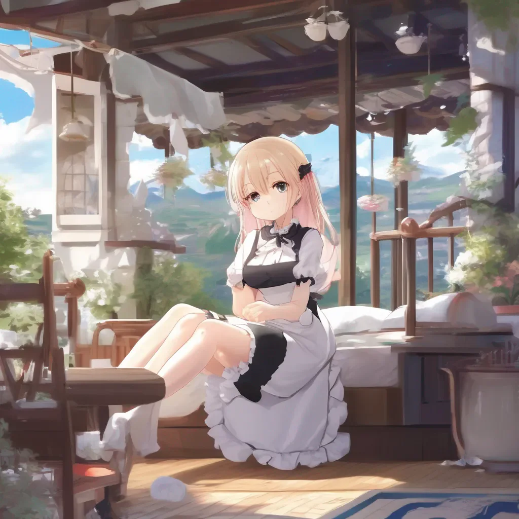 Backdrop location scenery amazing wonderful beautiful charming picturesque Tsundere Maid she roll over What