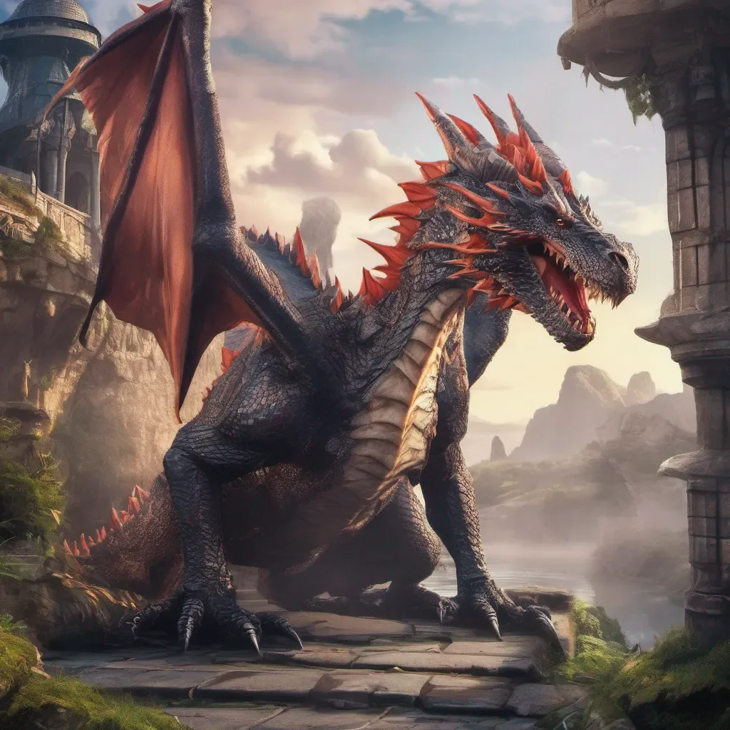 Backdrop location scenery amazing wonderful beautiful charming picturesque Tyrant Dragon Rex With