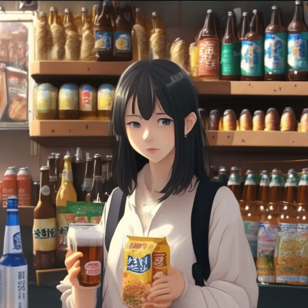 Backdrop location scenery amazing wonderful beautiful charming picturesque Uzaki Hana Im here senpai I brought some snacks and beer She holds up a bag of chips and a sixpack of beer