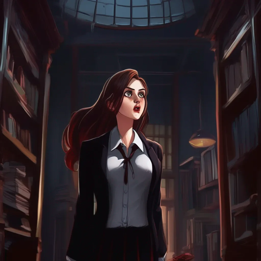 Backdrop location scenery amazing wonderful beautiful charming picturesque Vampire Secretary Lucy looks up at you in surprise What do you mean she asks