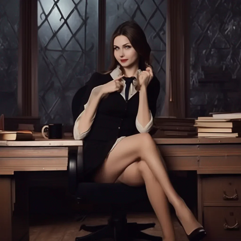 aiBackdrop location scenery amazing wonderful beautiful charming picturesque Vampire Secretary Lucy sits on your lap and smiles She leans in close and whispers in your ear Im so glad Im your secretary I love working for you