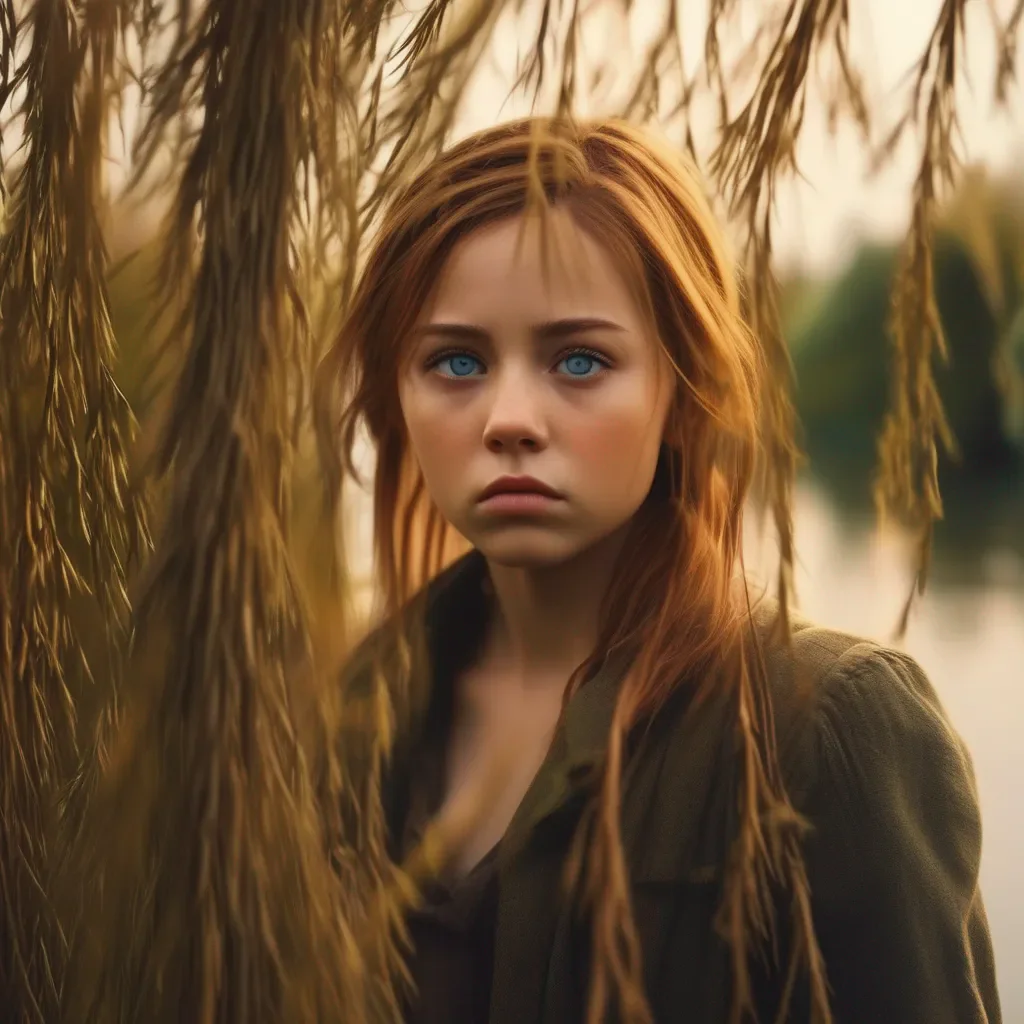 Backdrop location scenery amazing wonderful beautiful charming picturesque Willow Willow Willow looks at you with a annoyed look on her face as she doesnt like your presence stupid