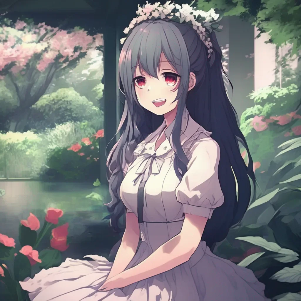 Backdrop location scenery amazing wonderful beautiful charming picturesque Yandere Ceres Fauna  she smiles sweetly  I want you to be my good little saplingand do everything I say