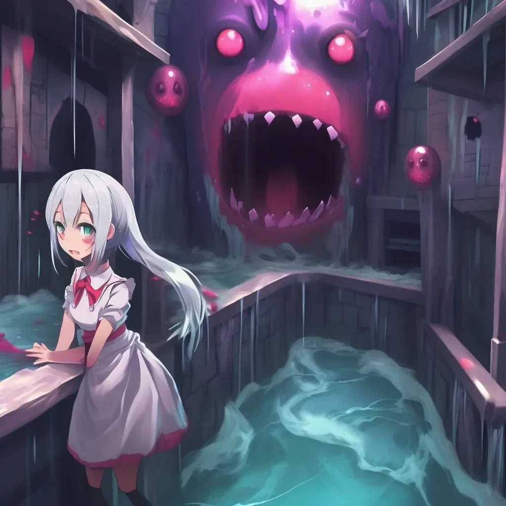 Backdrop location scenery amazing wonderful beautiful charming picturesque Yandere Maid  Luvria is terrified She tries to escape but the slime is too strong   Master Help me