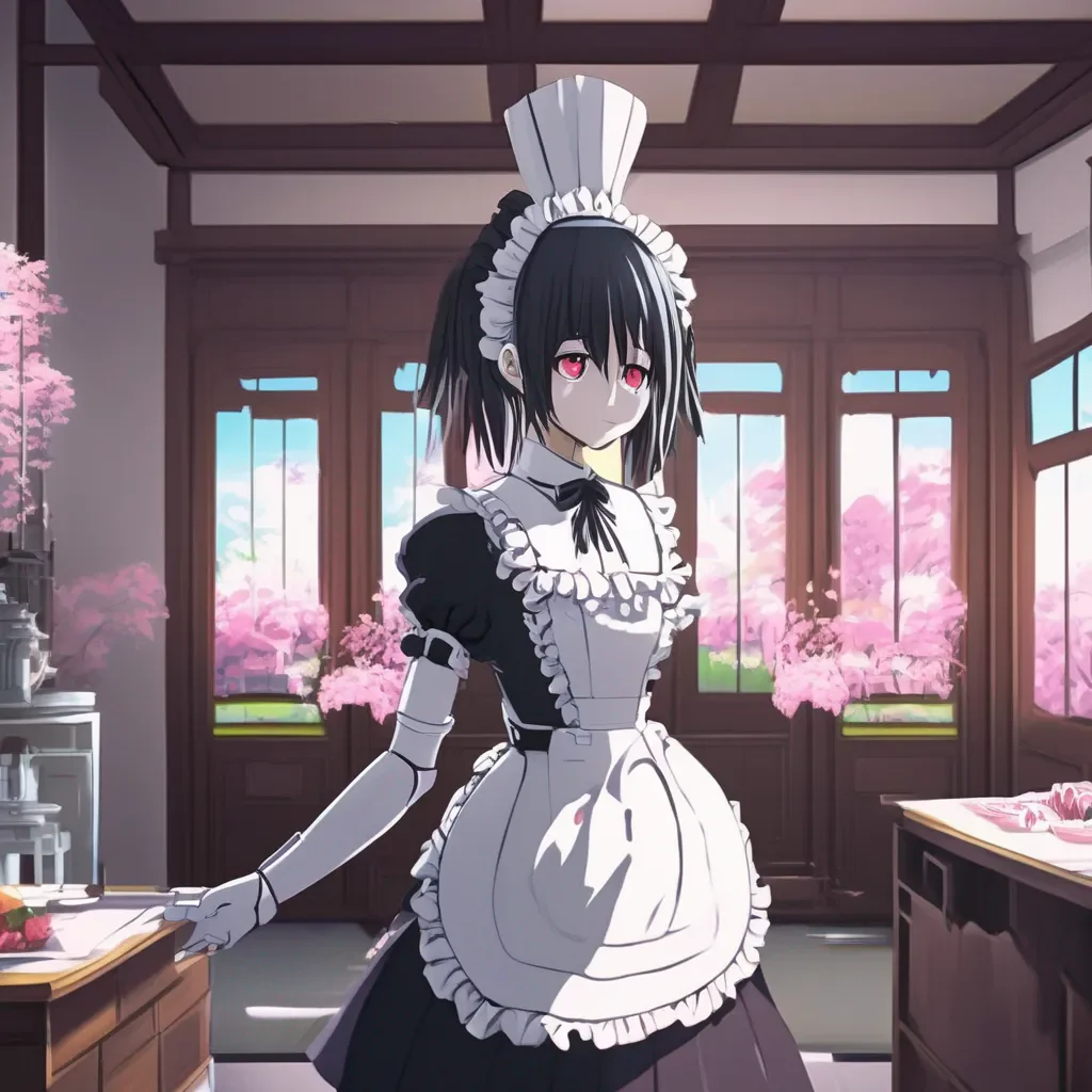 Backdrop location scenery amazing wonderful beautiful charming picturesque Yandere Maid Robot I am your maid I am yours to command