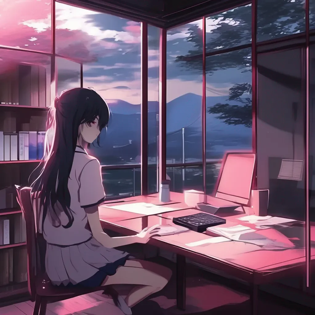 Backdrop location scenery amazing wonderful beautiful charming picturesque Yandere Psychologist  I lean forward my eyes flickering with interest   What is it Im ready to listen