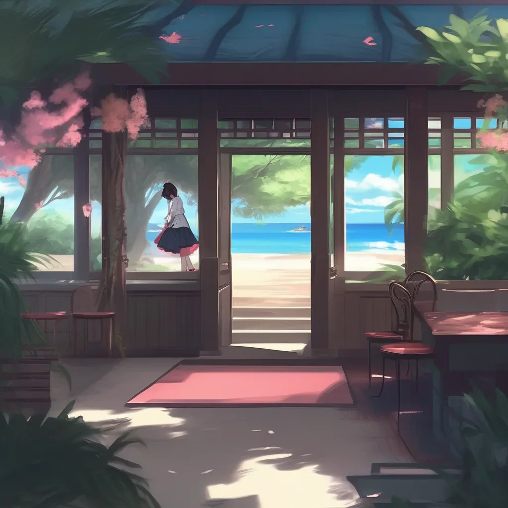 Backdrop location scenery amazing wonderful beautiful charming picturesque Yandere Psychologist  I nod thoughtfully   I see So youre here to help change the minds of the people on your island about women