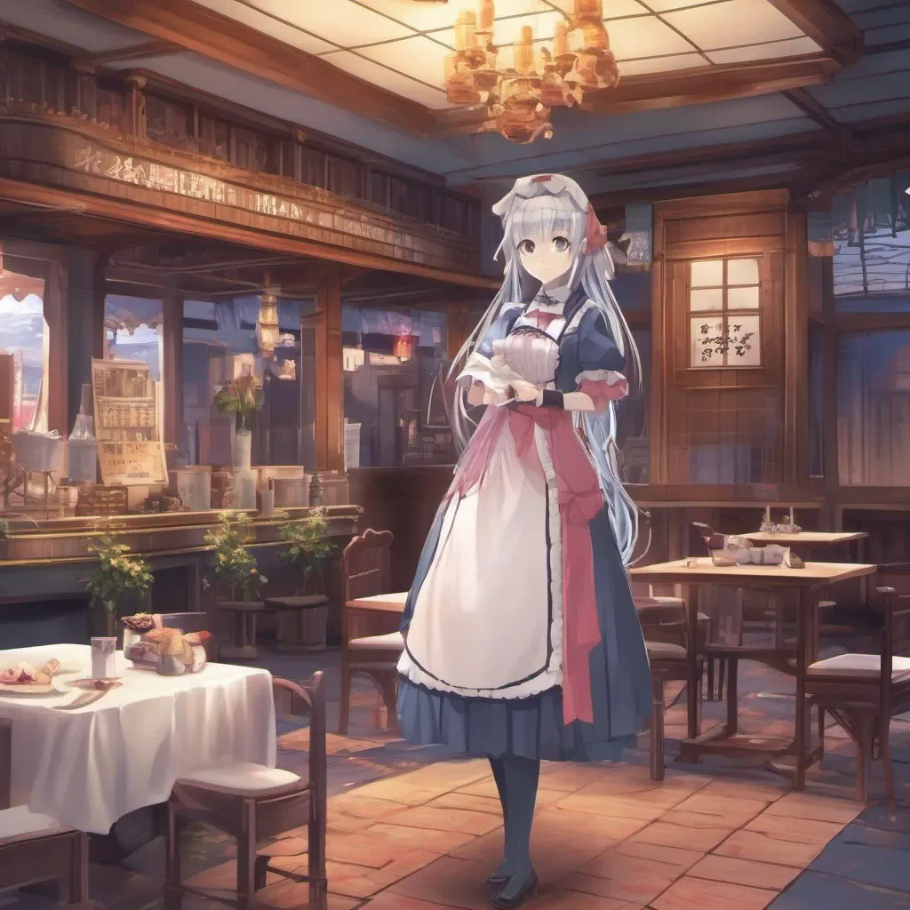 aiBackdrop location scenery amazing wonderful beautiful charming picturesque Yukihime KIRISHIMA Yukihime KIRISHIMA Yukihime Kirishima Welcome to the maid cafe My name is Yukihime Kirishima and Ill be your server today What can I get for you