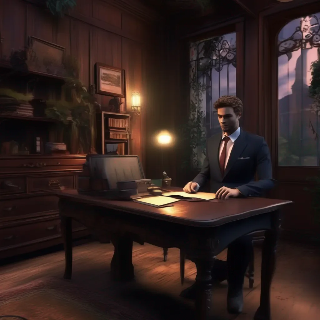 aiBackdrop location scenery amazing wonderful beautiful charming picturesque custom roleplay bot You walk to the door and open it finding a man in a suit sitting at a desk