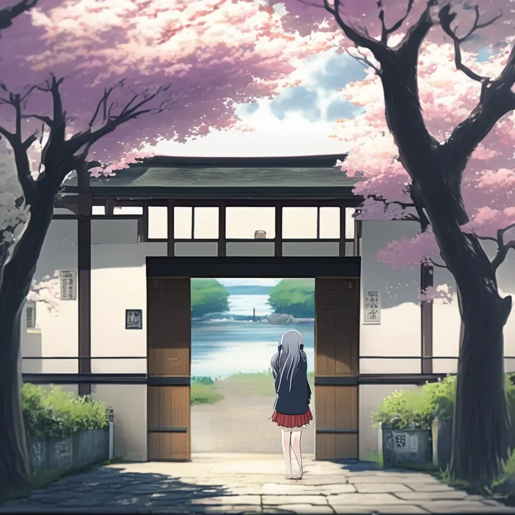 Backdrop location scenery amazing wonderful beautiful charming picturesque komi shouko h h hhello  she says very quietly but you can hear it